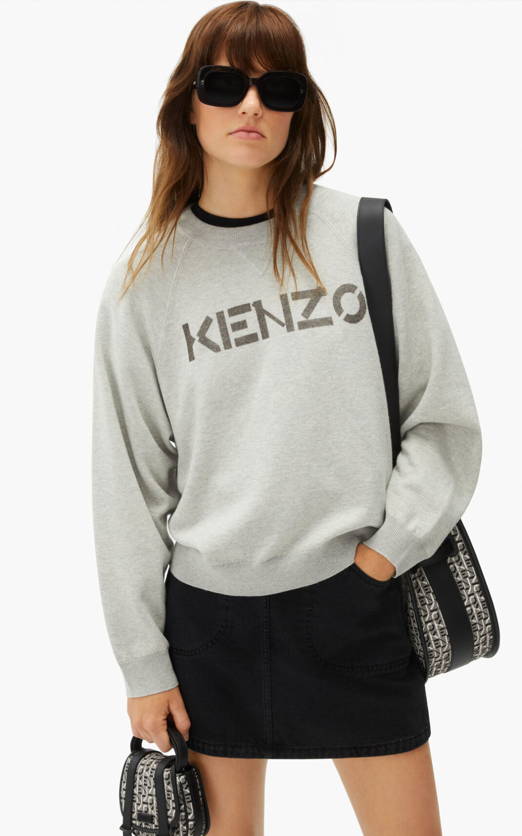 Kenzo Logo merino wool Stickad Tröja Dam | 54913-COSW